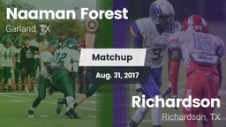 Matchup: Naaman Forest High vs. Richardson  2017