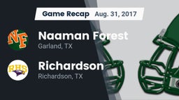 Recap: Naaman Forest  vs. Richardson  2017