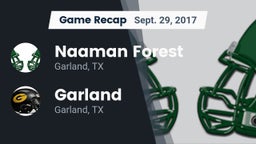 Recap: Naaman Forest  vs. Garland  2017