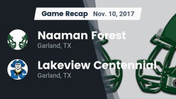 Recap: Naaman Forest  vs. Lakeview Centennial  2017