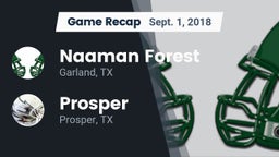 Recap: Naaman Forest  vs. Prosper  2018