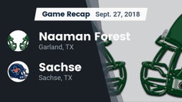 Recap: Naaman Forest  vs. Sachse  2018