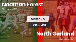 Matchup: Naaman Forest High vs. North Garland  2018