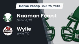Recap: Naaman Forest  vs. Wylie  2018