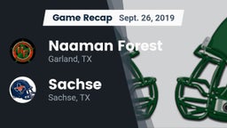 Recap: Naaman Forest  vs. Sachse  2019