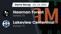 Recap: Naaman Forest  vs. Lakeview Centennial  2020