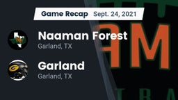 Recap: Naaman Forest  vs. Garland  2021