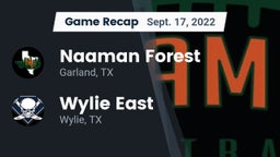 Recap: Naaman Forest  vs. Wylie East  2022
