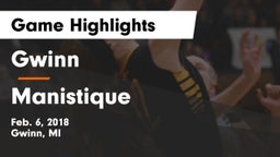 Gwinn  vs Manistique  Game Highlights - Feb. 6, 2018