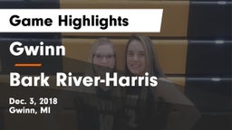 Gwinn  vs Bark River-Harris Game Highlights - Dec. 3, 2018
