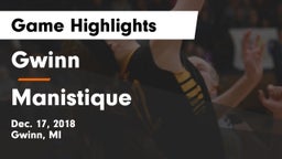 Gwinn  vs Manistique  Game Highlights - Dec. 17, 2018