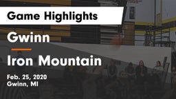 Gwinn  vs Iron Mountain  Game Highlights - Feb. 25, 2020
