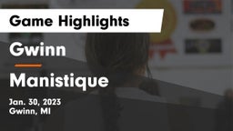 Gwinn  vs Manistique Game Highlights - Jan. 30, 2023