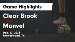 Clear Brook  vs Manvel  Game Highlights - Dec. 12, 2023