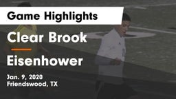 Clear Brook  vs Eisenhower  Game Highlights - Jan. 9, 2020