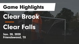 Clear Brook  vs Clear Falls  Game Highlights - Jan. 28, 2020