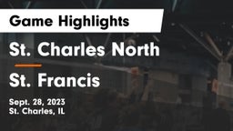 St. Charles North  vs St. Francis  Game Highlights - Sept. 28, 2023
