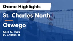 St. Charles North  vs Oswego Game Highlights - April 13, 2023
