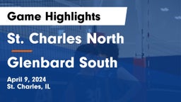 St. Charles North  vs Glenbard South  Game Highlights - April 9, 2024