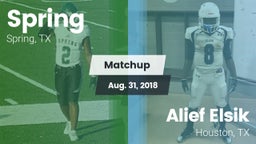 Matchup: Spring Highs vs. Alief Elsik  2018