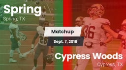 Matchup: Spring Highs vs. Cypress Woods  2018