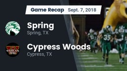 Recap: Spring  vs. Cypress Woods  2018