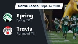 Recap: Spring  vs. Travis  2018