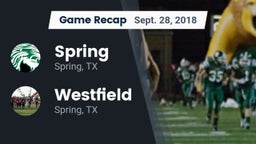 Recap: Spring  vs. Westfield  2018