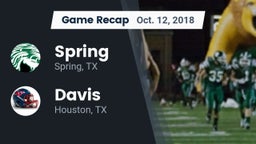 Recap: Spring  vs. Davis  2018
