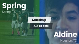 Matchup: Spring Highs vs. Aldine  2018