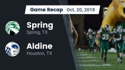 Recap: Spring  vs. Aldine  2018