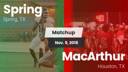 Matchup: Spring Highs vs. MacArthur  2018