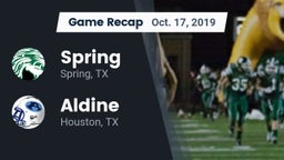 Recap: Spring  vs. Aldine  2019