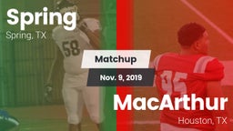 Matchup: Spring Highs vs. MacArthur  2019