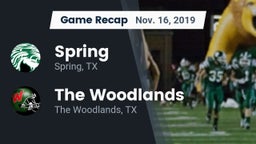 Recap: Spring  vs. The Woodlands  2019