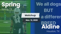 Matchup: Spring Highs vs. Aldine  2020
