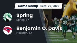 Recap: Spring  vs. Benjamin O. Davis  2022