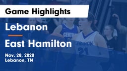 Lebanon  vs East Hamilton  Game Highlights - Nov. 28, 2020