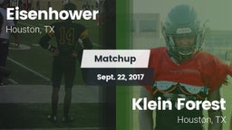 Matchup: Aldine Eisenhower HS vs. Klein Forest  2017