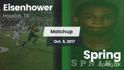 Matchup: Aldine Eisenhower HS vs. Spring  2017