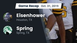 Recap: Eisenhower  vs. Spring  2019