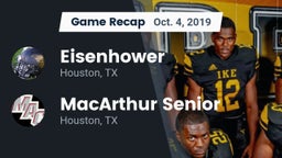 Recap: Eisenhower  vs. MacArthur Senior  2019