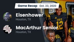 Recap: Eisenhower  vs. MacArthur Senior  2020