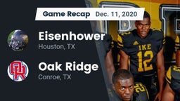 Recap: Eisenhower  vs. Oak Ridge  2020