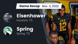 Recap: Eisenhower  vs. Spring  2022