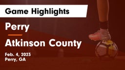Perry  vs Atkinson County Game Highlights - Feb. 4, 2023