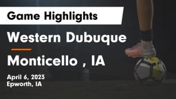 Western Dubuque  vs Monticello , IA Game Highlights - April 6, 2023