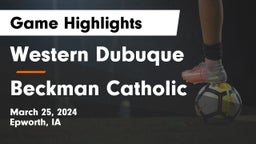 Western Dubuque  vs Beckman Catholic  Game Highlights - March 25, 2024