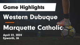 Western Dubuque  vs Marquette Catholic  Game Highlights - April 22, 2024