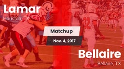 Matchup: Lamar  vs. Bellaire  2017